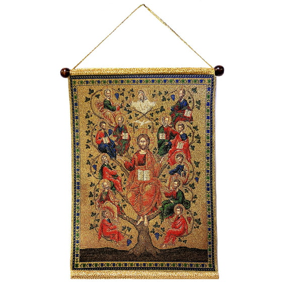 Jesus Christ Tapestry Holy Heaven Gold Heart Wall Hanging Home Bedspread Cover 